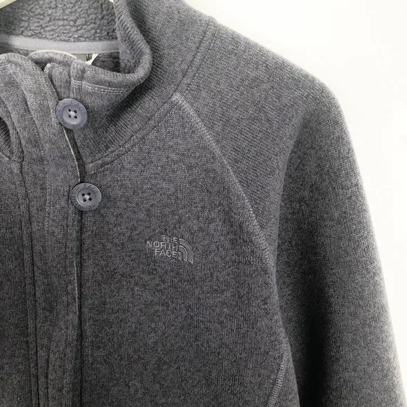 The North Face 'Crescent' Full Zip Up Fleece Jacket Sweatshirt Coat Purple - XL - Picture 6 of 12